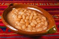 Frijoles, soup of beans mexican food, mexico city Royalty Free Stock Photo