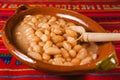 Frijoles, soup of beans mexican food, mexico city Royalty Free Stock Photo