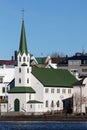 Frikirkjan church in Reykjavik, Iceland Royalty Free Stock Photo