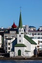 Frikirkjan church in Reykjavik, Iceland Royalty Free Stock Photo