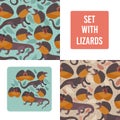 Frilled lizard print