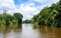 Frio River in Costa Rica jungle. Royalty Free Stock Photo