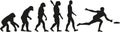 Frisbee evolution vector Royalty Free Stock Photo