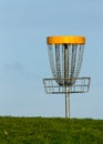 Frisbee golf basket Royalty Free Stock Photo