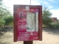 Frisbee Golfing Sign at Red Mountain Park in Mesa Arizona