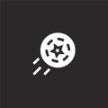 frisbee icon. Filled frisbee icon for website design and mobile, app development. frisbee icon from filled dogs collection