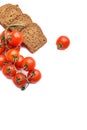 Frish bread with cerry tomatoes