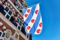 Frisian flag on old building