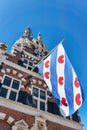 Frisian flag on old building