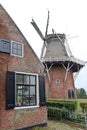 Frisian smock mill Zeldenrust in Dokkum, Holland