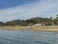 Frist blocks of West Cabrillo Blvd, Santa Barbara, CA, USA Royalty Free Stock Photo