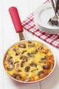 Frittata with Bacon Royalty Free Stock Photo