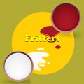 Fritters poster Royalty Free Stock Photo