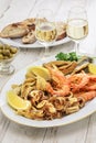 Fritto misto di mare mixed fried seafood, Royalty Free Stock Photo