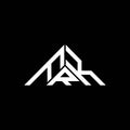 FRK letter logo creative design with vector graphic, FRK simple and modern logo in triangle shape Royalty Free Stock Photo