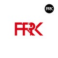 FRK Logo Letter Monogram Design Royalty Free Stock Photo