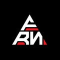 FRN triangle letter logo design with triangle shape. FRN triangle logo design monogram. FRN triangle vector logo template with red Royalty Free Stock Photo