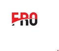FRO Letter Initial Logo Design Vector Illustration