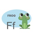 Frog on alphabet.