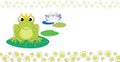 Frog baptism invitation