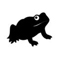 Frog black icon .