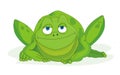 Frog cartoon vector illustration