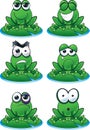 Frog Emoticon Set