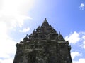 Frog Eye View Photography of Sojiwan Temple Candi, one of Mahayana Buddhist temple located at Klaten, Central Java, Indonesia Royalty Free Stock Photo