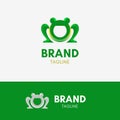 Frog Funny Logo