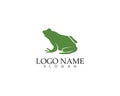 Frog green symbols logo and template icons app