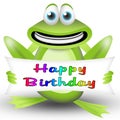 Frog happy birthday