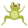 frog happy illustration