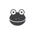 Frog head icon vector Royalty Free Stock Photo