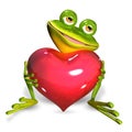 Frog with heart