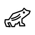 frog icon or logo isolated sign symbol vector illustration Royalty Free Stock Photo