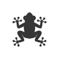 Frog Icon Logo on White Background. Vector