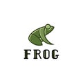 Frog illustration logos sign mark vector trend Royalty Free Stock Photo