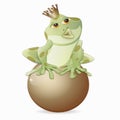 Frog king Royalty Free Stock Photo