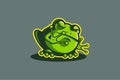 GREEN FROG MASCOT LOGO