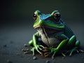 frog meditation chakras. ai generative