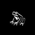 Frog - minimalist and simple silhouette - vector illustration Royalty Free Stock Photo