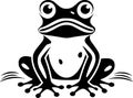 Frog - minimalist and simple silhouette - vector illustration Royalty Free Stock Photo