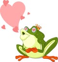 Frog Prince waiting to be kissed Royalty Free Stock Photo