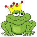 Frog prince waiting to be kissed Royalty Free Stock Photo