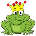 Frog prince waiting to be kissed Royalty Free Stock Photo