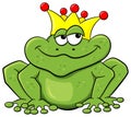 Frog prince waiting to be kissed Royalty Free Stock Photo