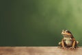 Frog reptile background. Generate Ai Royalty Free Stock Photo