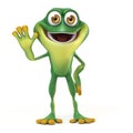 Frog say hello Royalty Free Stock Photo