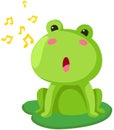 Frog singing Royalty Free Stock Photo