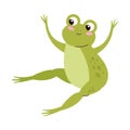 frog smiling cartoon